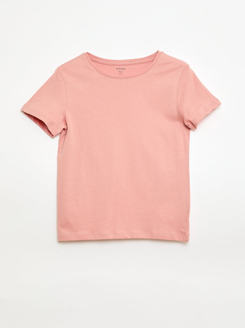 Pack de 3 camisetas de manga corta Rosa - Kiabi