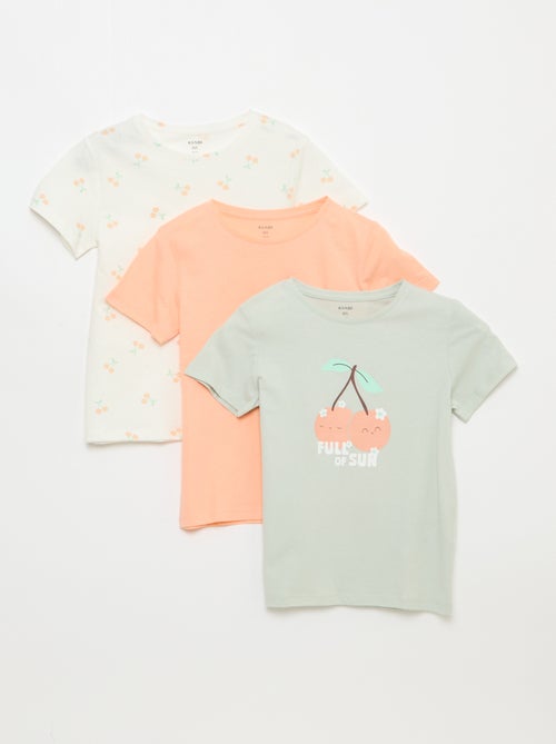 Pack de 3 camisetas de manga corta - Kiabi