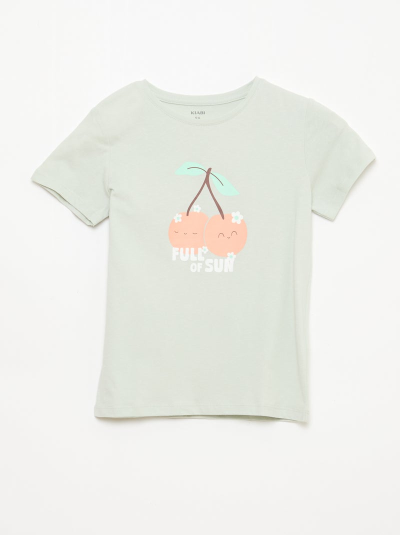 Pack de 3 camisetas de manga corta Verde - Kiabi