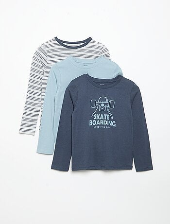 Pack de 3 camisetas de manga larga