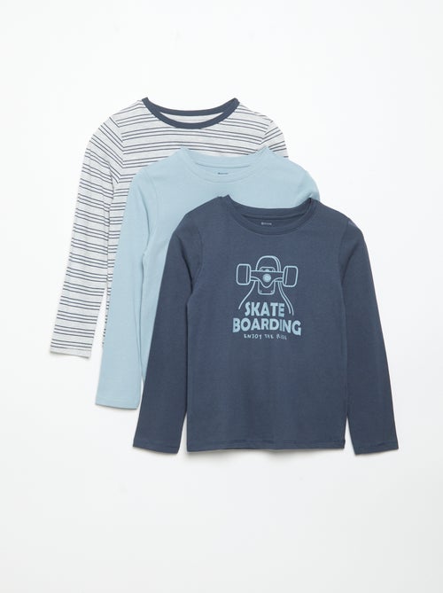 Pack de 3 camisetas de manga larga - Kiabi