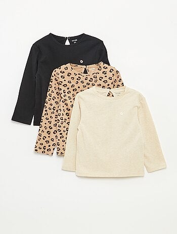Pack de 3 camisetas de manga larga