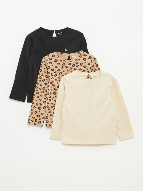 Pack de 3 camisetas de manga larga - Kiabi
