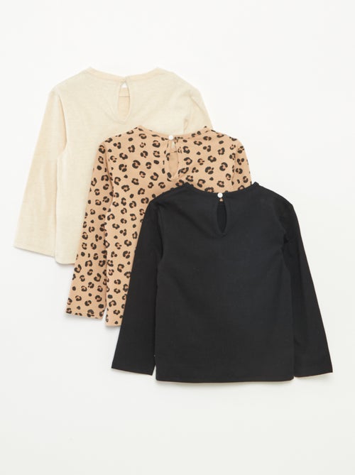 Pack de 3 camisetas de manga larga - Kiabi