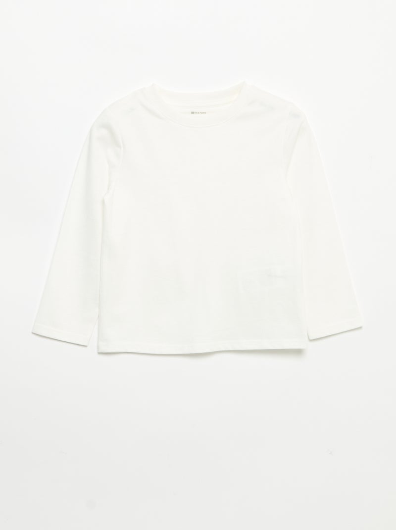 Pack de 3 camisetas de manga larga Beige - Kiabi
