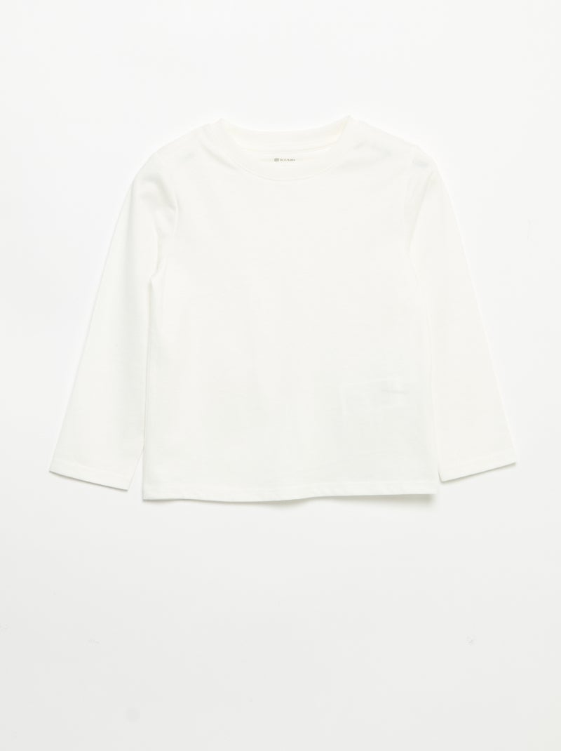 Pack de 3 camisetas de manga larga Beige - Kiabi