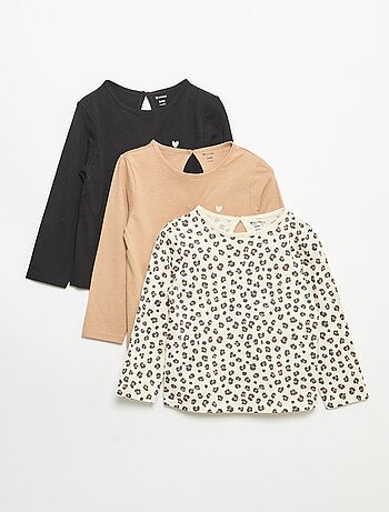 Pack de 3 camisetas de manga larga