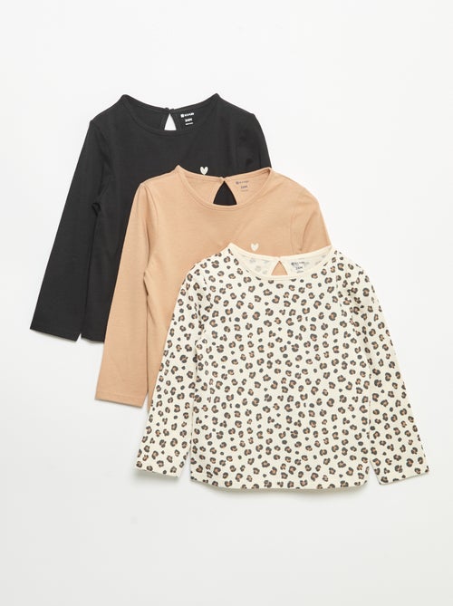 Pack de 3 camisetas de manga larga - Kiabi