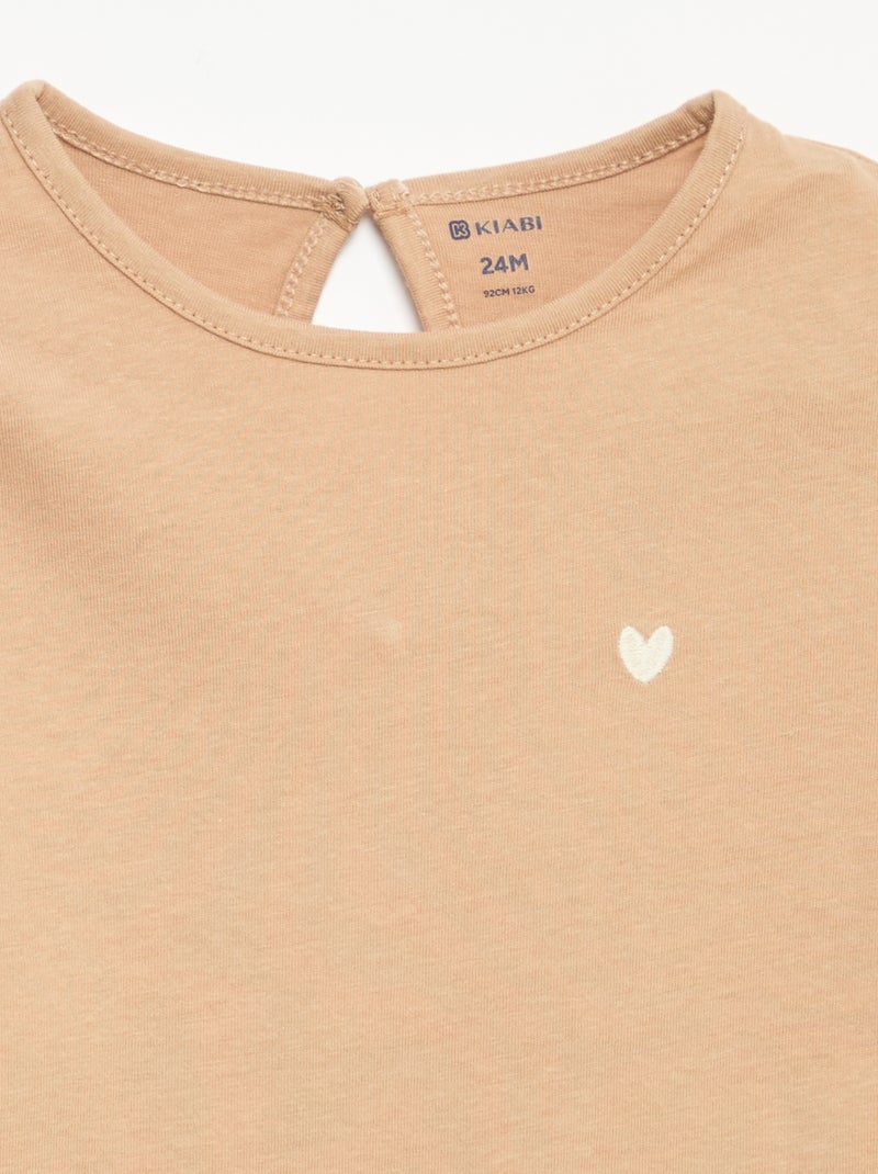 Pack de 3 camisetas de manga larga Blanco - Kiabi