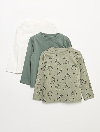 Pack de 3 camisetas de manga larga
