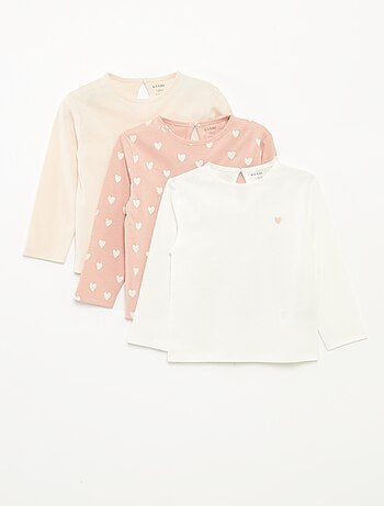 Pack de 3 camisetas de manga larga