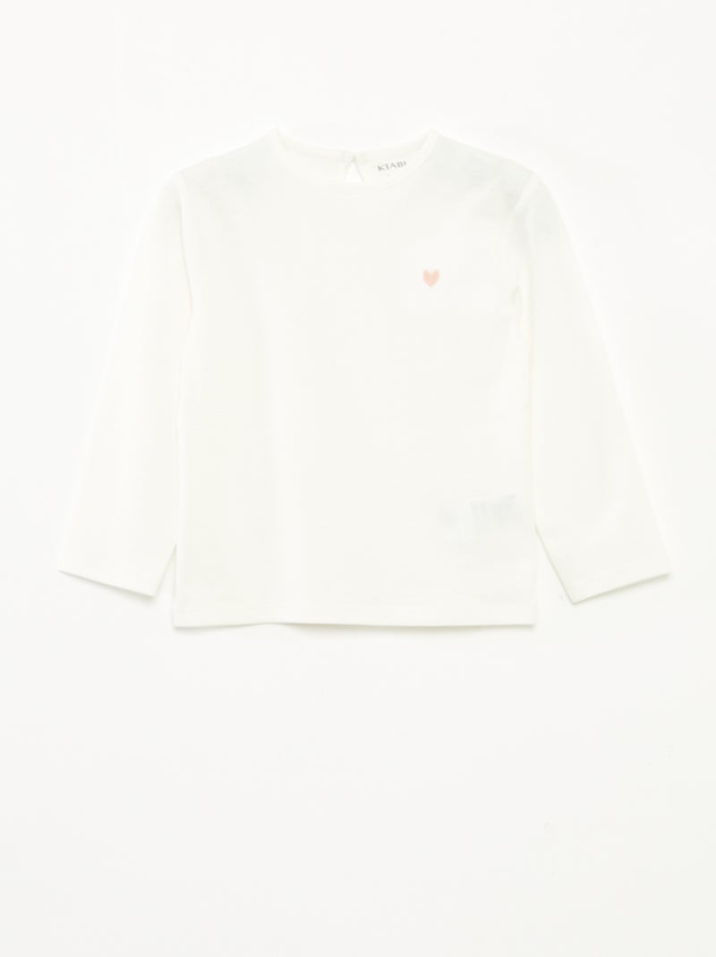 Pack de 3 camisetas de manga larga Rosa - Kiabi