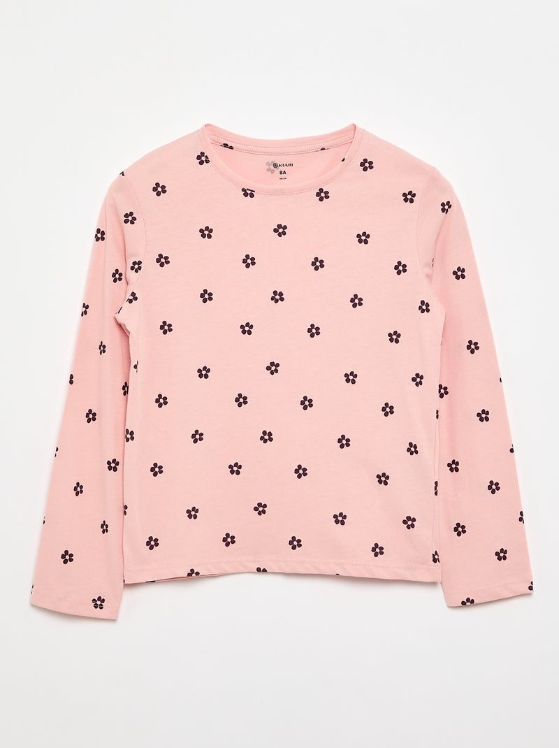 Pack de 3 camisetas de manga larga Rosa - Kiabi