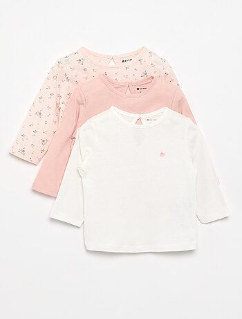 Pack de 3 camisetas de manga larga