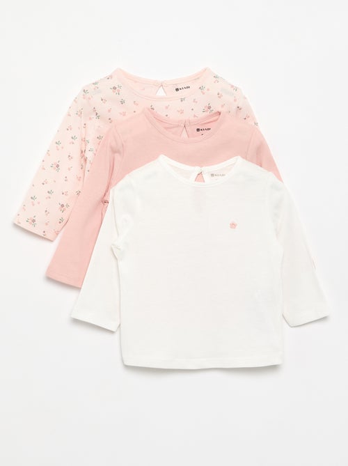 Pack de 3 camisetas de manga larga - Kiabi