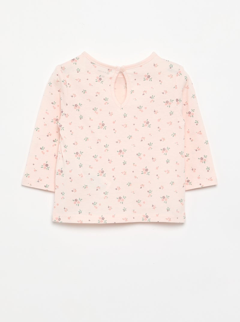 Pack de 3 camisetas de manga larga Rosa - Kiabi