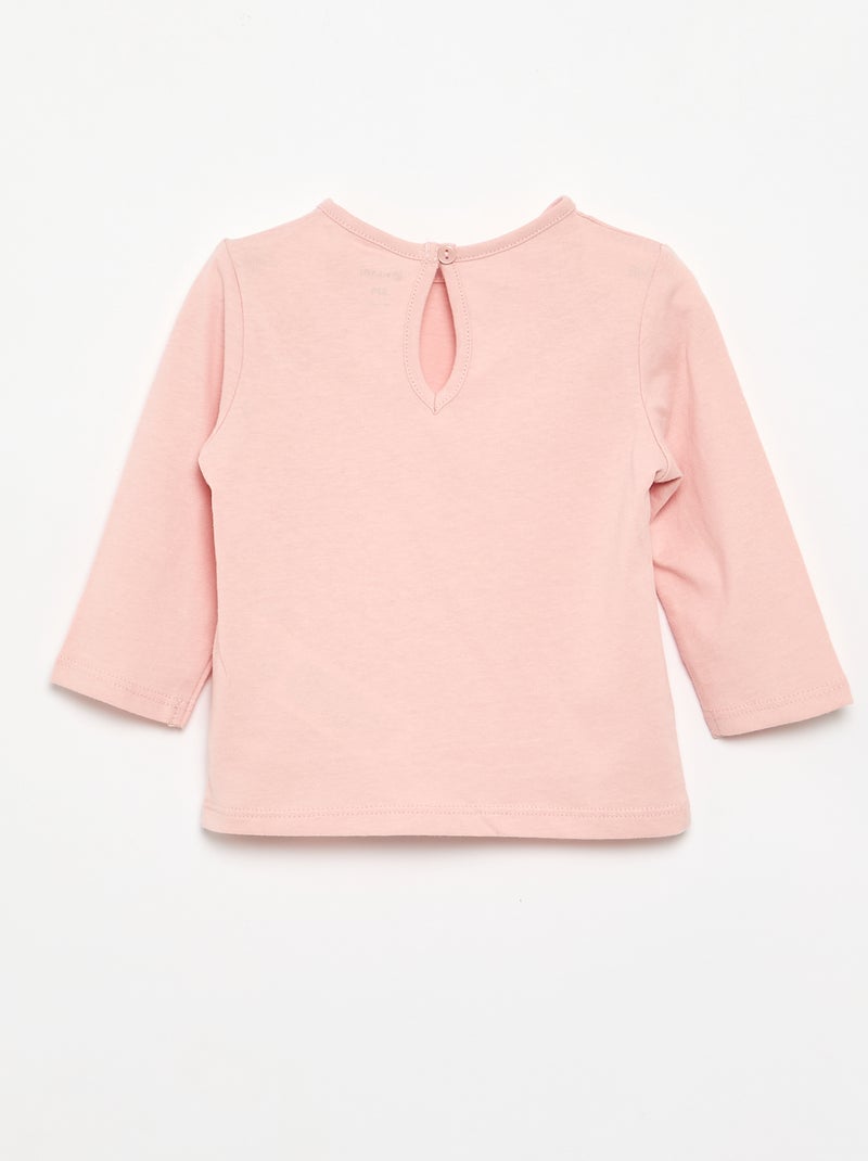 Pack de 3 camisetas de manga larga Rosa - Kiabi