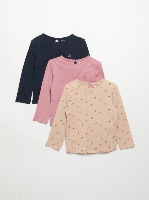 Pack de 3 camisetas de manga larga - Kiabi