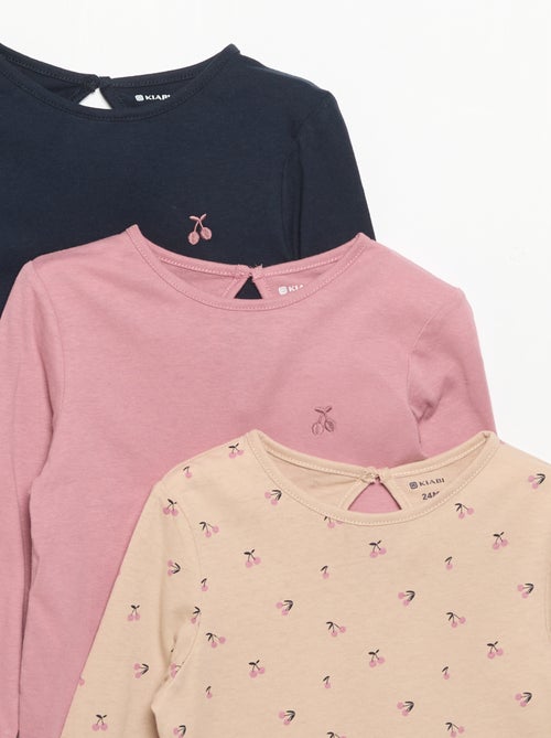 Pack de 3 camisetas de manga larga - Kiabi