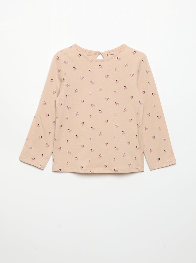 Pack de 3 camisetas de manga larga Rosa - Kiabi