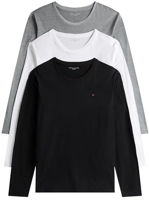Pack de 3 camisetas de manga larga tommy hilfiger para hombre () - Kiabi Pack de 3 camisetas de manga larga tommy hilfiger para hombre () - Kiabi