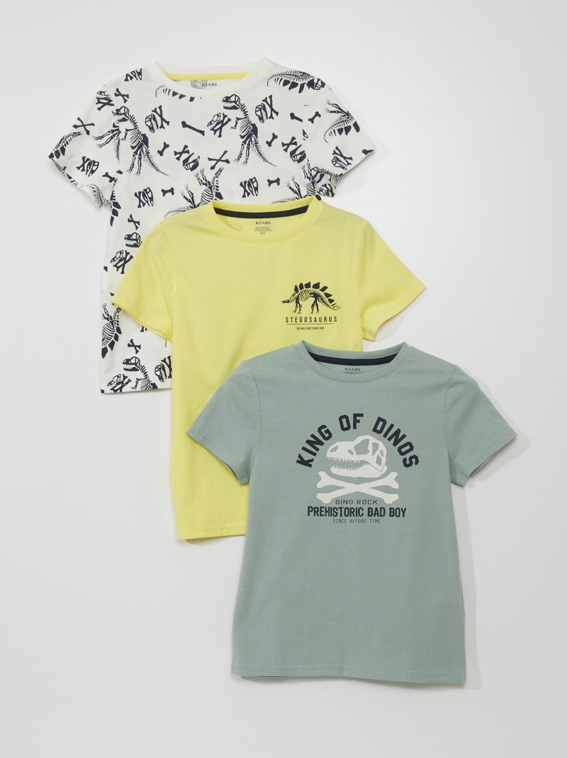 Pack de 3 camisetas de punto AZUL - Kiabi