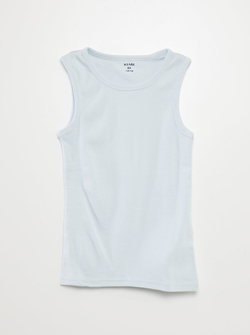 Pack de 3 camisetas de tirantes AZUL - Kiabi