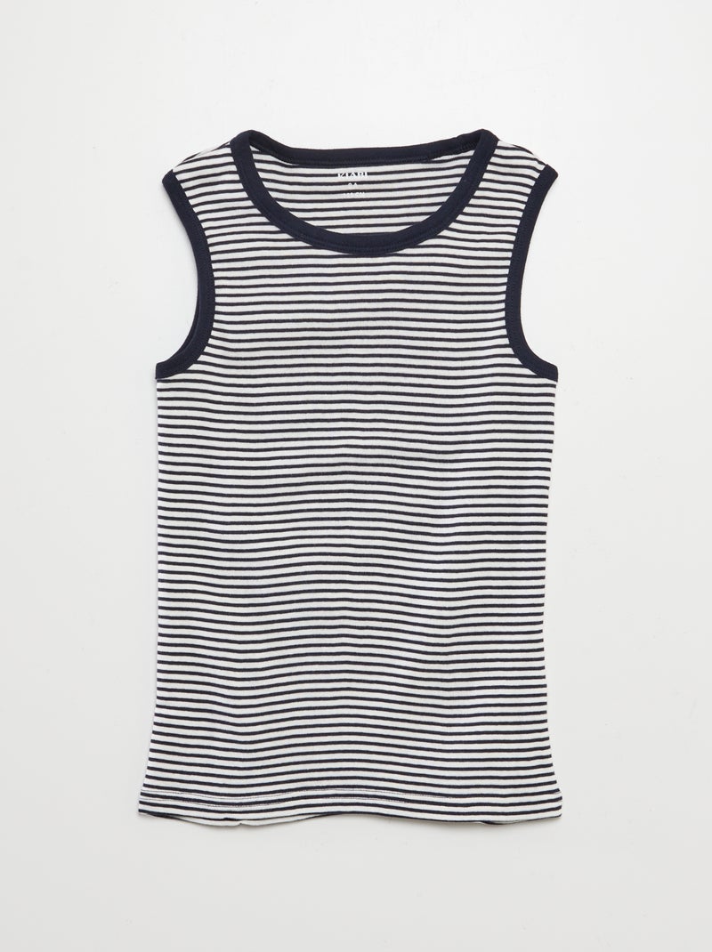 Pack de 3 camisetas de tirantes AZUL - Kiabi