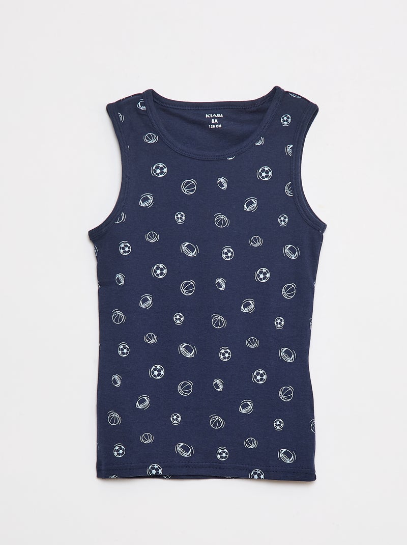 Pack de 3 camisetas de tirantes Azul - Kiabi