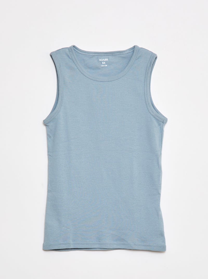 Pack de 3 camisetas de tirantes Azul - Kiabi