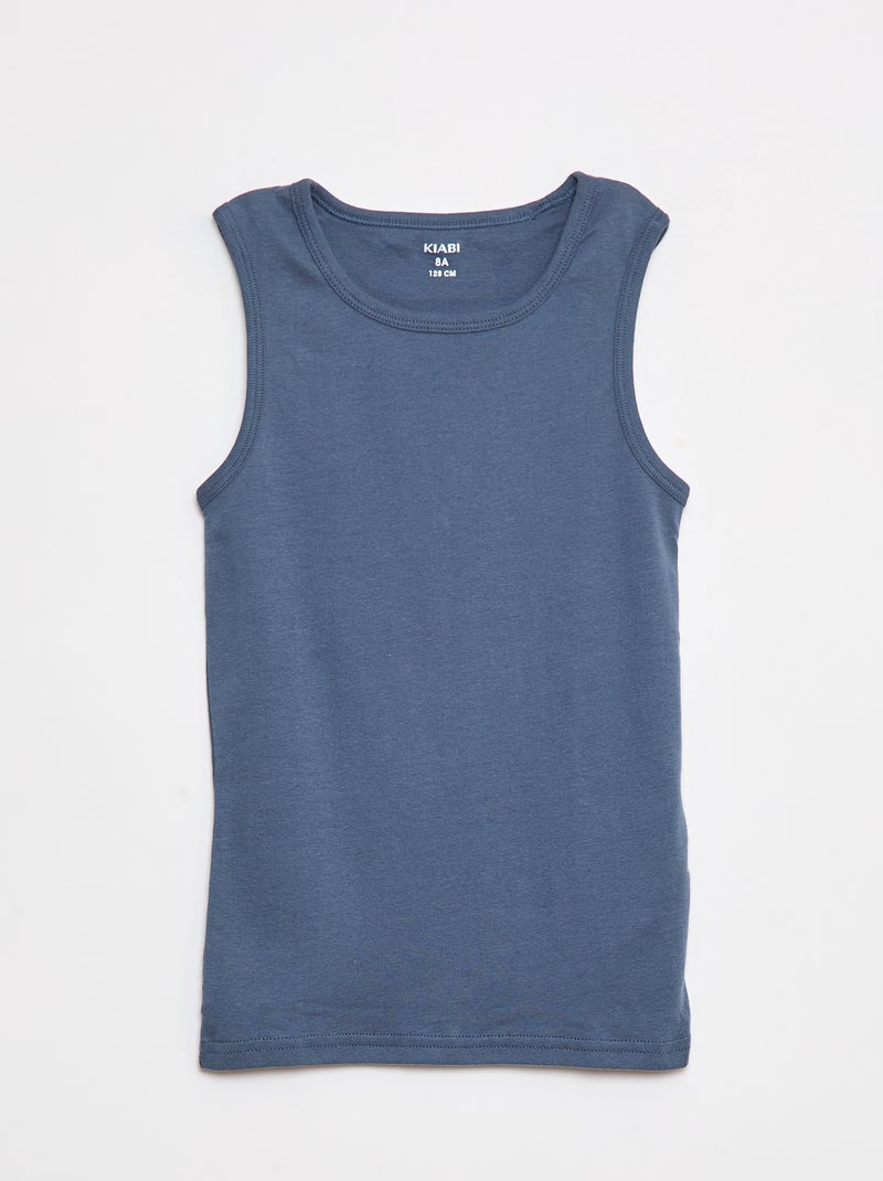 Pack de 3 camisetas de tirantes Azul - Kiabi