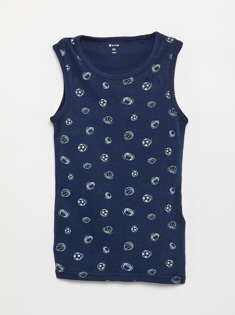 Pack de 3 camisetas de tirantes Azul - Kiabi