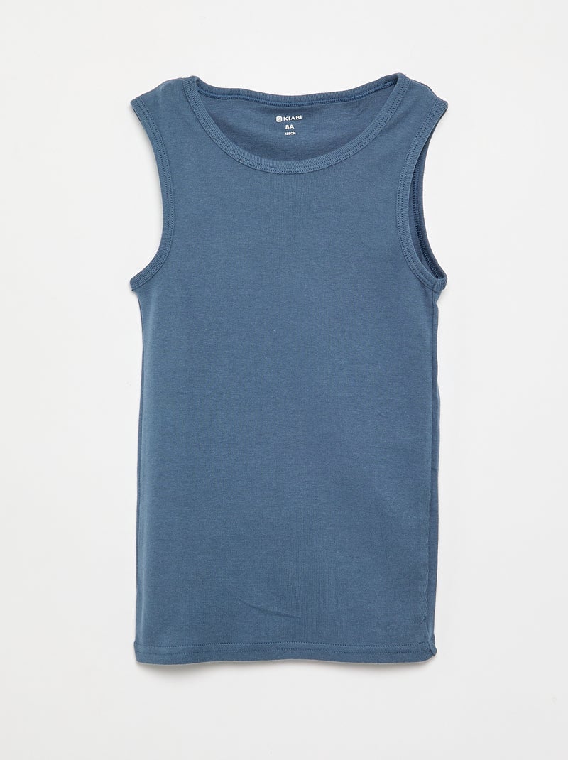 Pack de 3 camisetas de tirantes Azul - Kiabi
