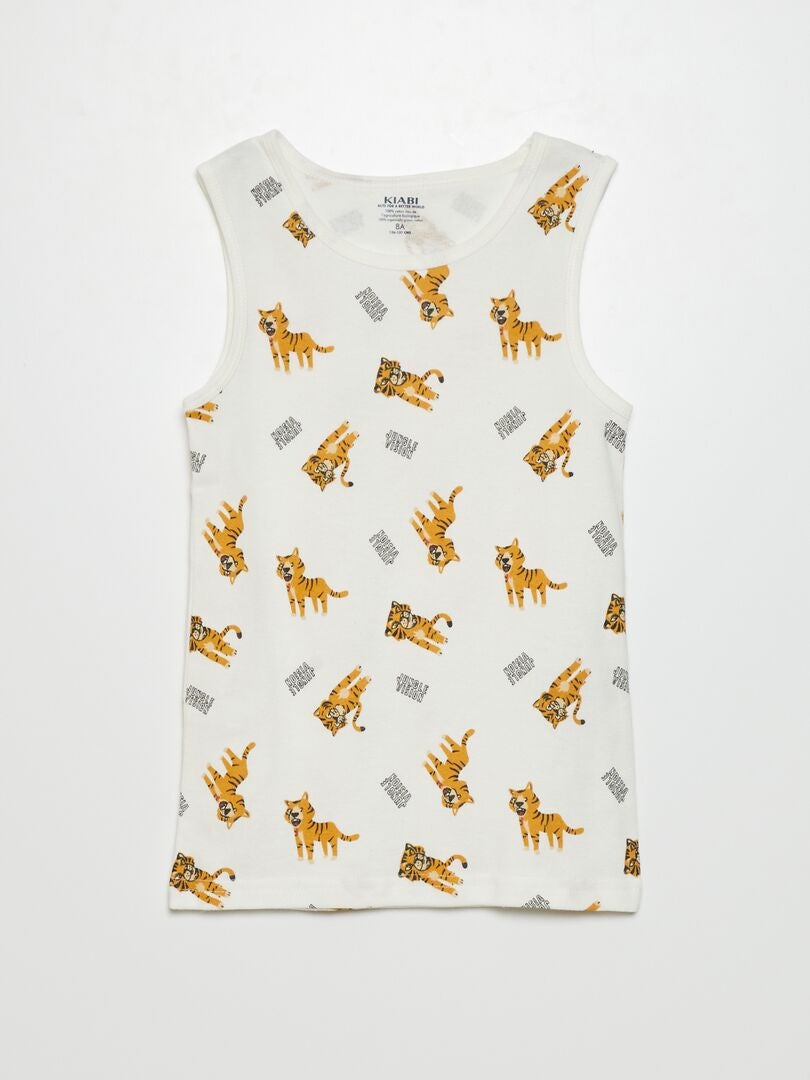 Pack de 3 camisetas de tirantes BLANCO - Kiabi