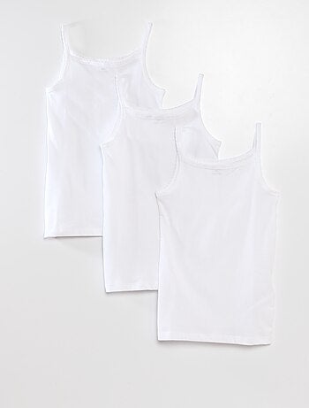 Comprar Camiseta interior de tirantes niña Blanco? Calidad y ahorro