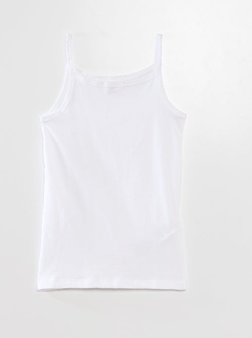 Pack de 3 camisetas de tirantes de algodón - Kiabi