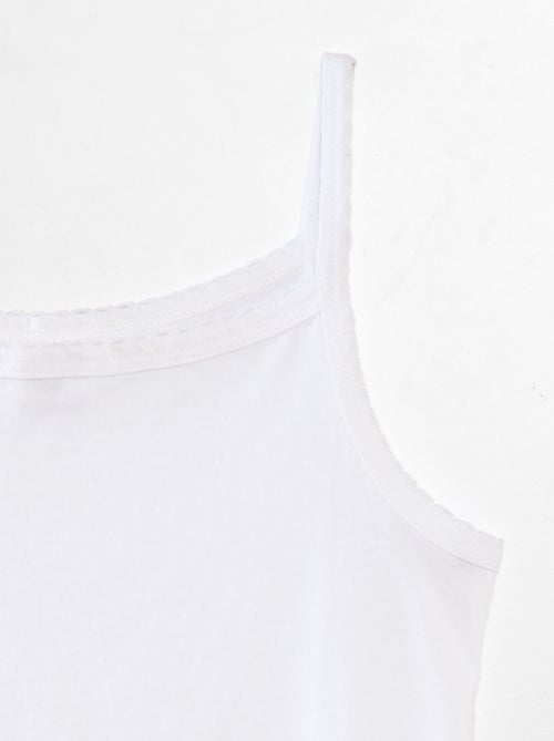 Pack de 3 camisetas de tirantes de algodón - Kiabi