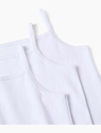 Pack de 3 camisetas de tirantes de algodón