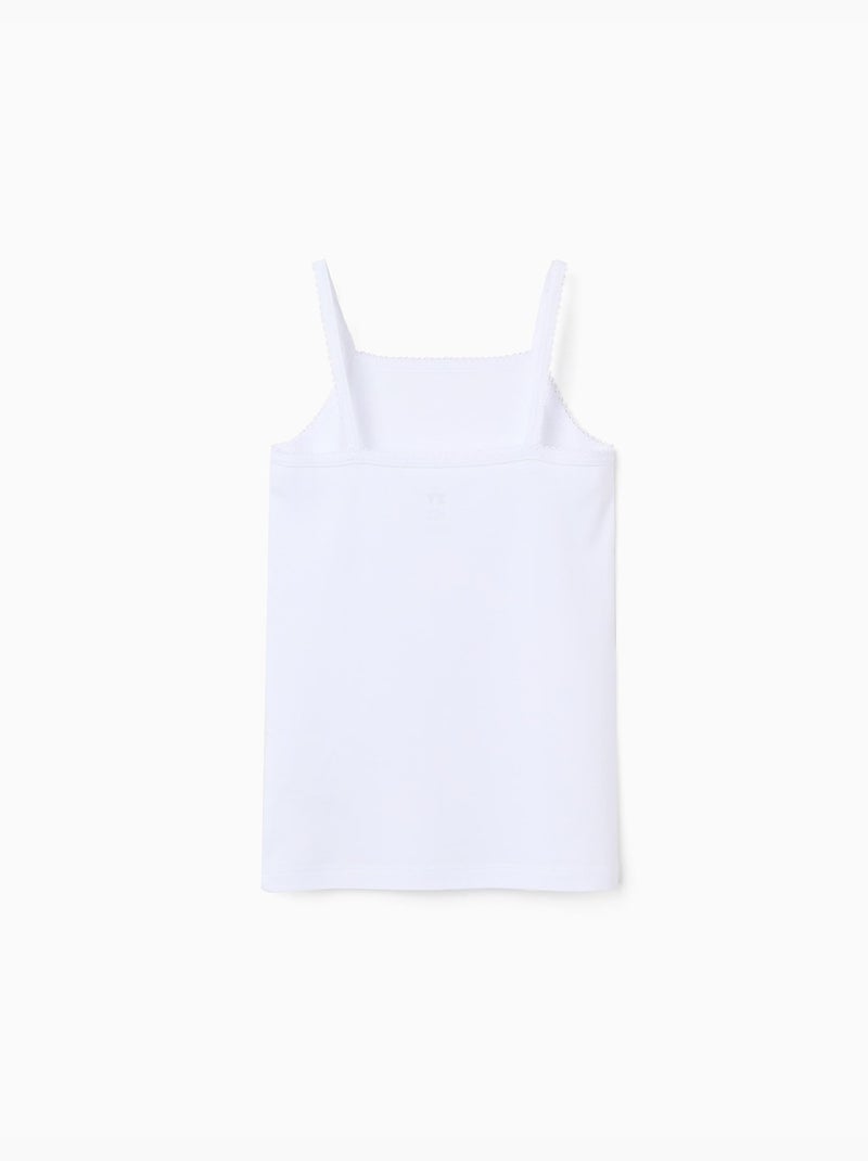 Pack de 3 camisetas de tirantes de algodón Blanco - Kiabi