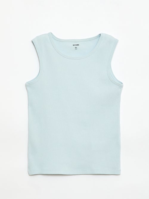 Pack de 3 camisetas de tirantes de canalé - Kiabi