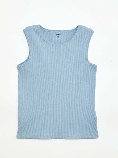 Pack de 3 camisetas de tirantes de canalé - Kiabi