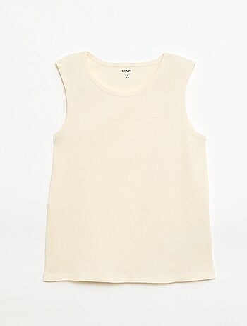 Pack de 3 camisetas de tirantes de canalé