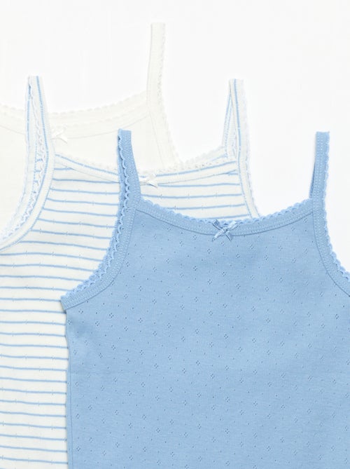 Pack de 3 camisetas de tirantes de punto - Kiabi