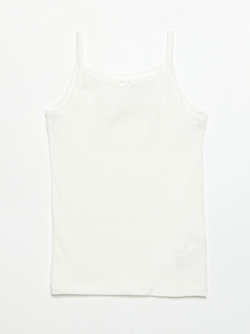 Pack de 3 camisetas de tirantes de punto - Kiabi
