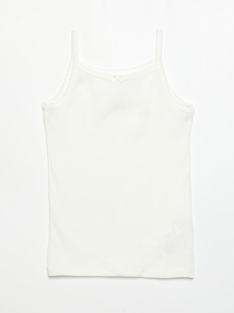 Pack de 3 camisetas de tirantes de punto Azul - Kiabi