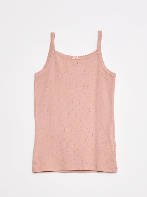 Pack de 3 camisetas de tirantes de punto - Kiabi