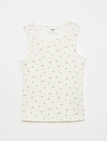 Pack de 3 camisetas de tirantes de punto calado