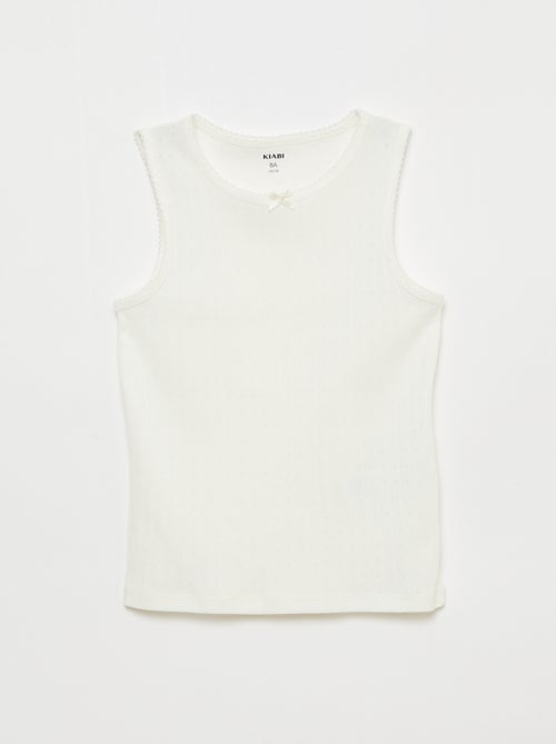 Pack de 3 camisetas de tirantes de punto calado - Kiabi