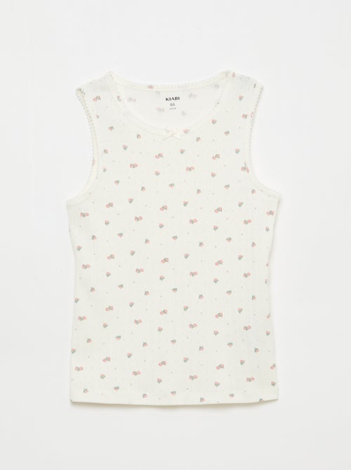 Pack de 3 camisetas de tirantes de punto calado - Kiabi