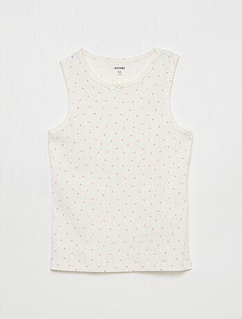 Pack de 3 camisetas de tirantes de punto calado